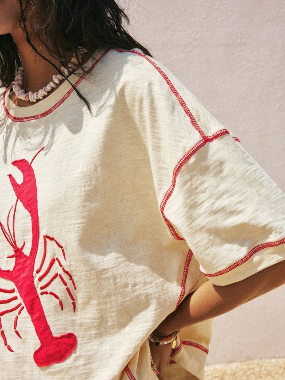 Multicolor Casual Women's Graphic Vacation T-Shirt - Picture 5 of 7